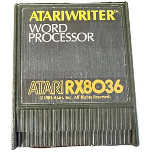 Vintage 1982 ATARIWRITER Word Processor RX8036 Cartridge Untested